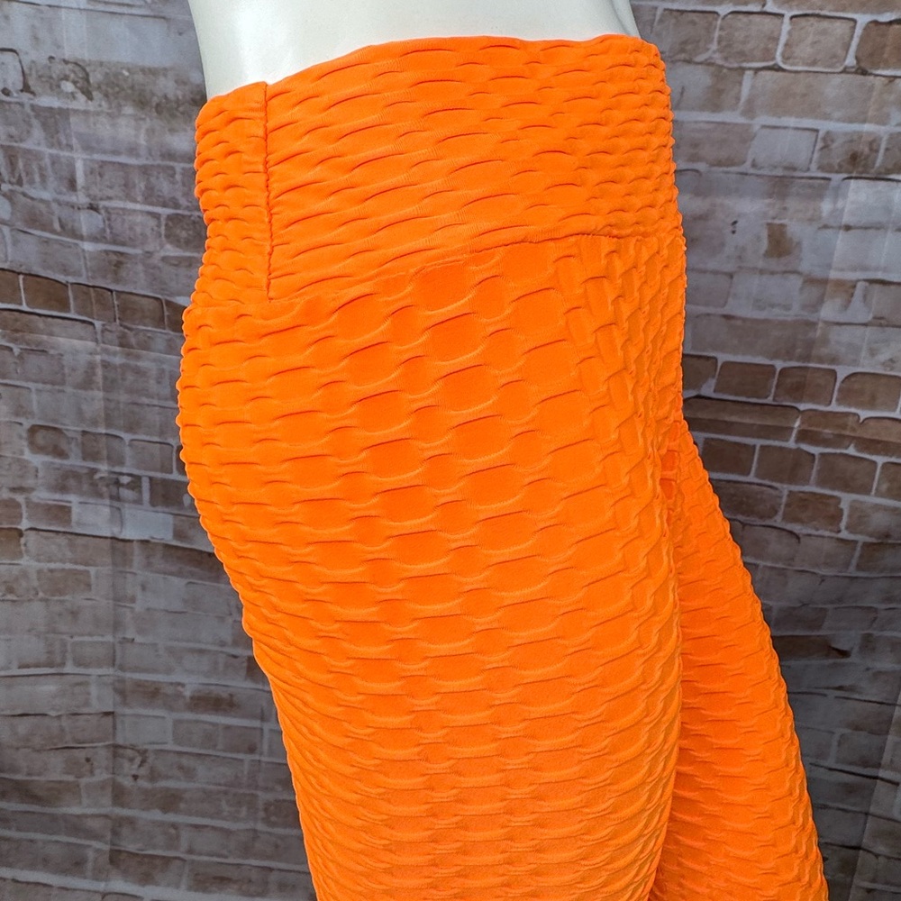 New Mix Women's Butt Scrunch Textured Neon Workout Leggings - Size: L / XL - NWT - Picture 8 of 11